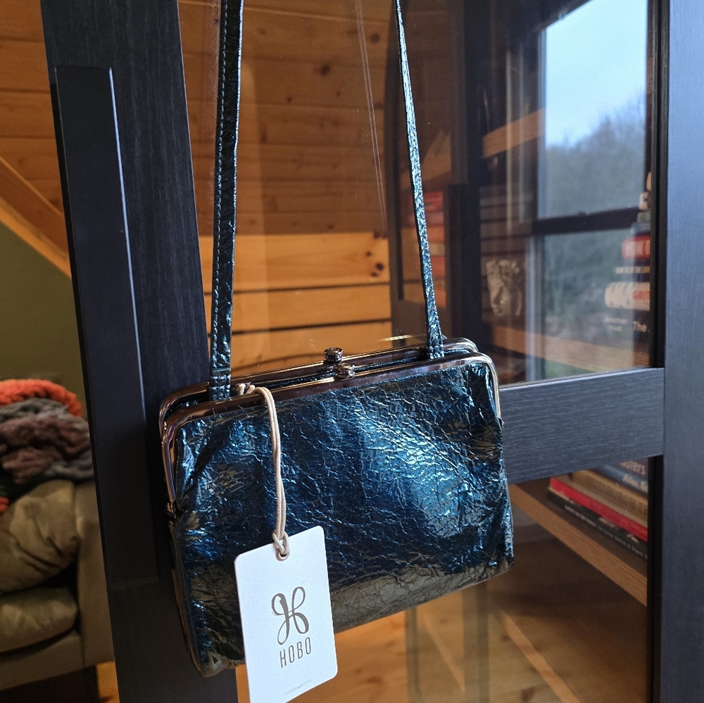 HOBO Crossbody Bag in Spruce Patent Leather - Picture 2 of 2